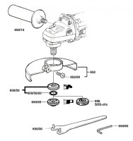 Bosch 0 601 345 703 Gws 9-150 C Angle Grinder 230 V / Eu Spare Parts